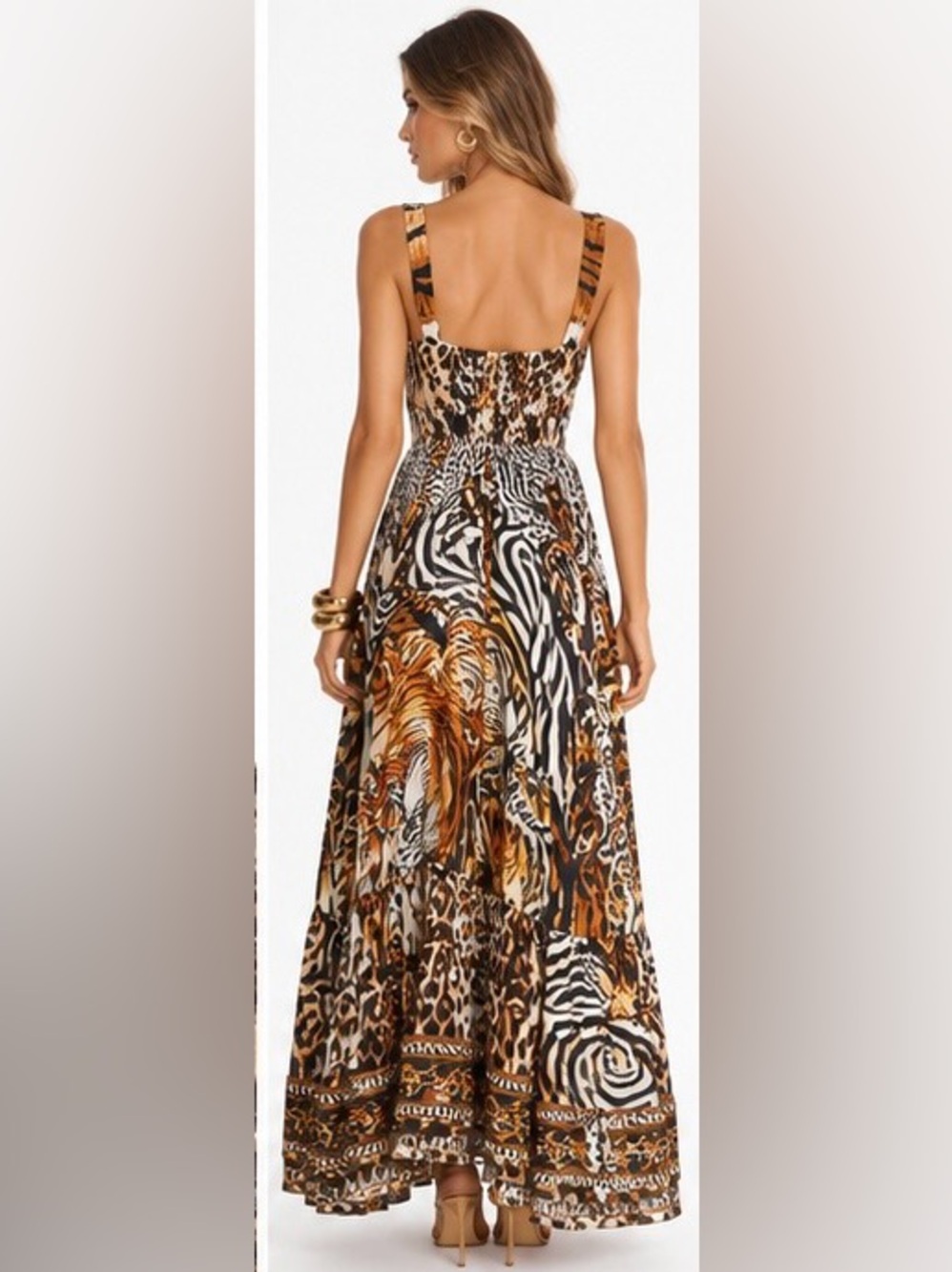 💕SOLD💕Camilla silk maxi dress - Picture 4 of 8